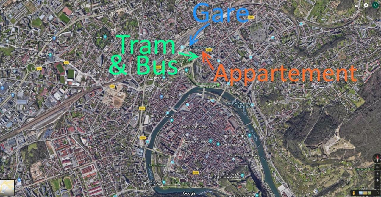 Bnbesak La Gare Viotte Besançon Eksteriør bilde